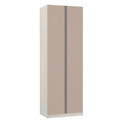 Guarda Roupa Solteiro Prime Plus 2 Portas Bater Legno Crema com Connect Luciane