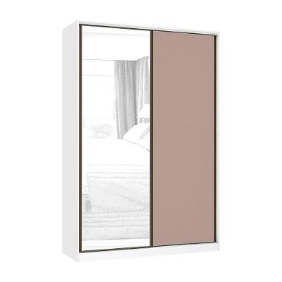 Guarda Roupa Deslizante Prime Luciane 2 Portas de Correr 3 Gavetas Branco