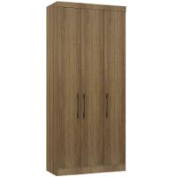 Guarda Roupa Modulado 101,5cm 3 Portas Paris Luciane Móveis Avelã Pf - 1
