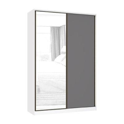 Guarda Roupa Modulado Prime Luciane 2 Portas de Correr 3 Gavetas Branco
