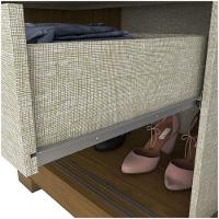 Guarda Roupa Solteiro 02 Portas Deslizantes 03 Gavetas Verg Henn Nature Com Off White - 3