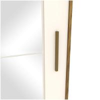 Guarda Roupa Solteiro 02 Portas Deslizantes 03 Gavetas Verg Henn Nature Com Off White