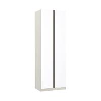 Guarda-roupa 2 Portas 80 Cm Legno Crema Com Branco Mat - 1