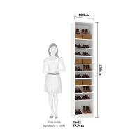 Guarda Roupa Sapateira 1 Porta 50cm Branco Ff Com Connect - 4