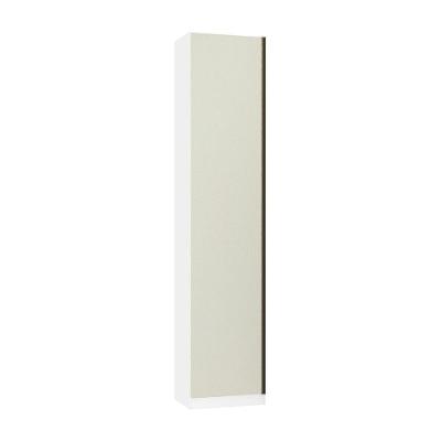 Guarda Roupa Sapateira Modulado Prime 1 Porta Bater Branco FF com Kashmir MDP