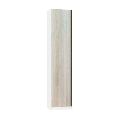 Guarda Roupa Sapateira Modulado Prime 1 Porta Bater Branco F.F. com Legno Crema MDP
