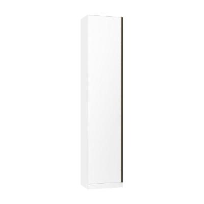 Guarda Roupa Sapateira 1 Porta 50cm Branco Com Branco Mat