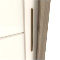 Guarda Roupa Casal 02 Portas Deslizantes 04 Gavetas Palace Henn Rústico Com Off White