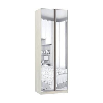 Guarda-roupa 2 Portas Com Cabideiro E Espelho 80cm Crema