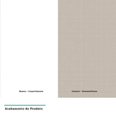Guarda Roupa Modulado Prime 1 Porta Bater Branco F.F. MDP