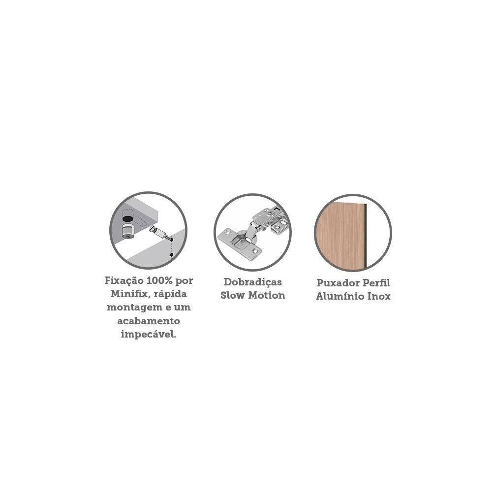 Guarda Roupa Sapateira 1 Porta 50cm Branco Ff Com Cumaru - 3