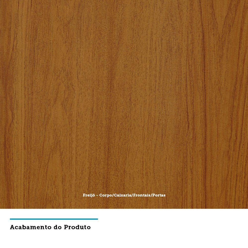 Guarda Roupa Casal 6 Portas Com Espelho E Pés Gênova Freijó - 3