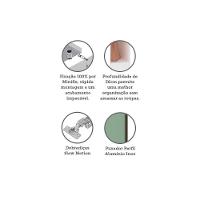 Guarda Roupa Modulado 1 Porta 25cm Branco Ff Com Verde Jade - 3