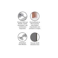 Guarda Roupa Modulado 1 Porta 25cm Branco Ff Com Cinza Puro - 3