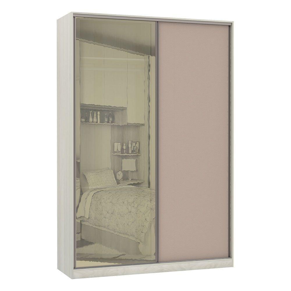 Guarda-roupa 2 Portas De Correr 8 Cm Crema Com Connect - 1