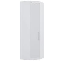 Guarda Roupa De Canto Diagonal Modulado 70cm 1 Porta Alpes Luciane Móveis Branco Pf Com Branco Pf - 1