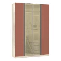 Guarda-roupa Solteiro 4 Portas Legno Crema Com Gaia - 1