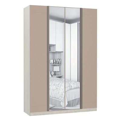 Guarda Roupa Solteiro Luciane 4 Portas 3 Gavetas Legno Crema
