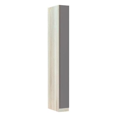 Guarda Roupa Solteiro Prime Plus 1 Porta Articulada Cinza Puro MDP Luciane