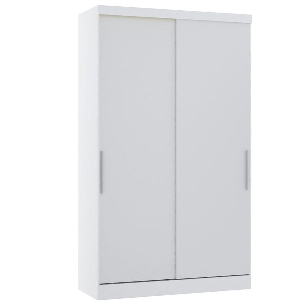 Guarda Roupa De Canto Diagonal Modulado 70cm 1 Porta Com Espelho Alpes Luciane Móveis Branco Pf - 1