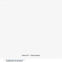 Guarda Roupa De Canto Diagonal Modulado 70cm 1 Porta Com Espelho Alpes Luciane Móveis Branco Pf - 16