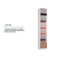 Guarda Roupa Closet Sem Porta 40,3cm 5 Prateleiras Branco - 3