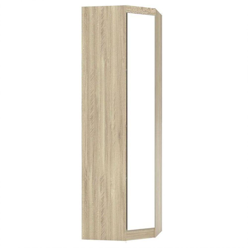 Guarda Roupa Modulado Canto Oblíquo Com Espelho 195 Master Avelã Rústico - 1