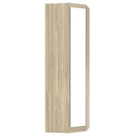 Guarda Roupa Modulado Canto Oblíquo Com Espelho 195 Master Avelã Rústico - 1