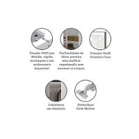 Guarda Roupa Modulado Canto 1 Porta 83cm Branco Com Espelho - 3