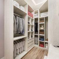 Guarda Roupa Em U 6 Peças, Escrivaninha E Basculante Crema - 11