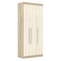 Guarda Roupa Modulado 3 Portas 2 Gavetas 192 Master Avelã Rústico/Ártico Rústico - Eucamóveis - 1