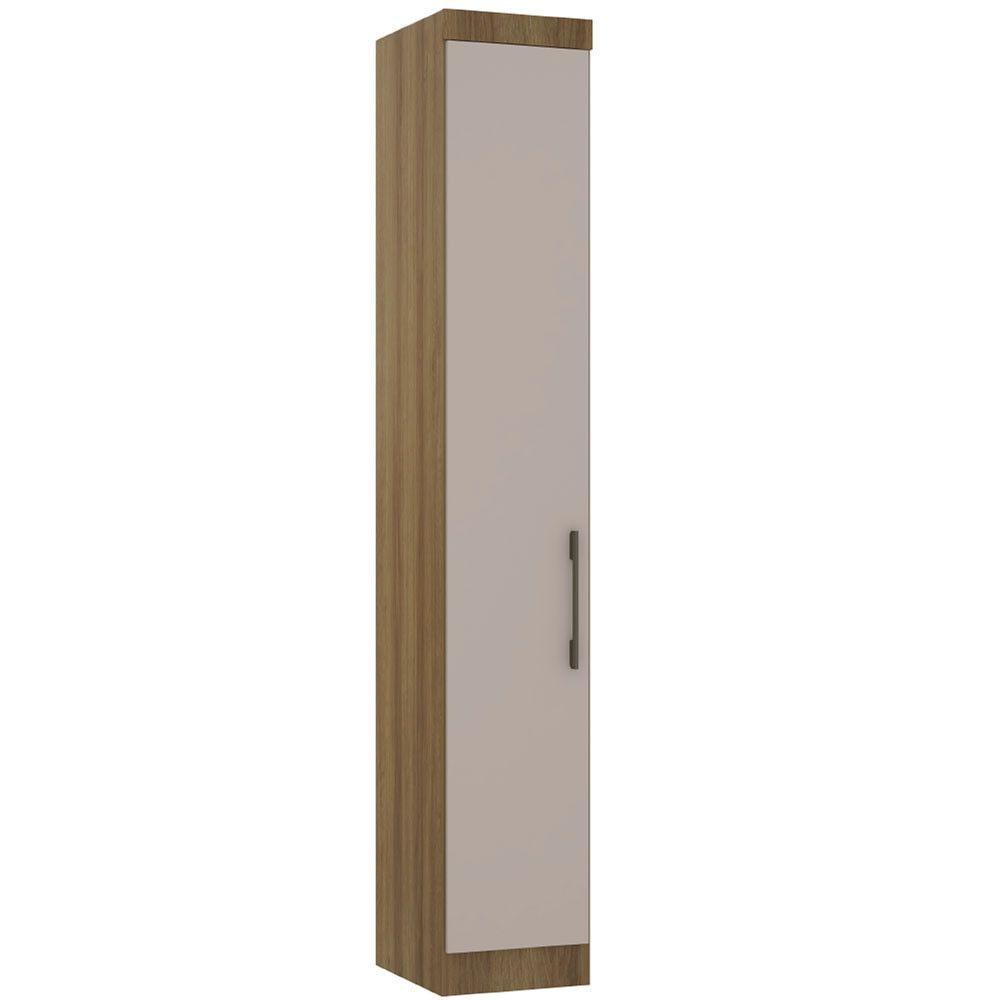 Guarda Roupa Modulado 38cm 1 Porta Paris Luciane Móveis Avelã Pf Com Cinammon Pf - 2