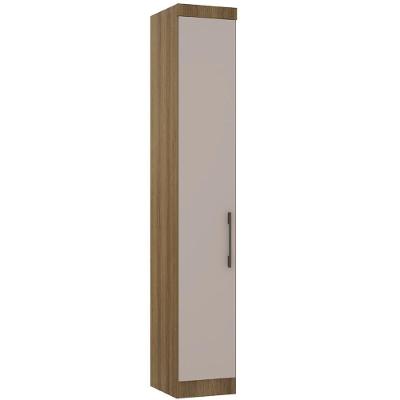 Guarda Roupa Paris 1 Porta Bater Avelã Cinammon