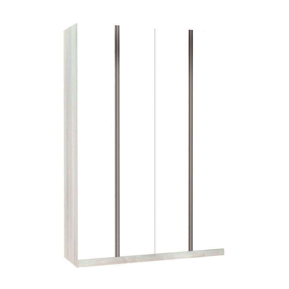 Guarda-roupa 4 Portas 160 Cm Legno Crema Com Branco Mat - 1
