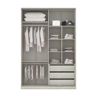 Guarda-roupa 4 Portas 160 Cm Legno Crema Com Branco Mat - 3