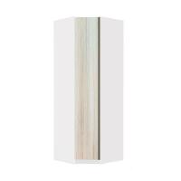 Guarda Roupa Canto 1 Porta 83cm Branco Com Legno Crema - 1