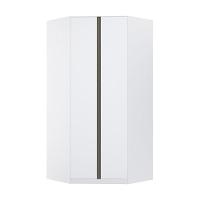 Guarda Roupa Canto 2 Portas 111,9cm Branco Com Branco Mat - 1