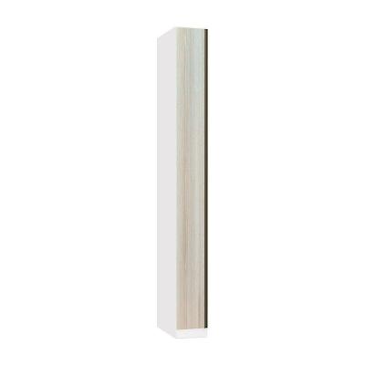 Guarda Roupa Modulado 1 Porta Prime Branco Ff Com Legno Crema MDP