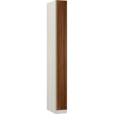Guarda Roupa 1 Porta Prime Plus Tipo Bater Legno Crema com Nogueira Dourado Luciane