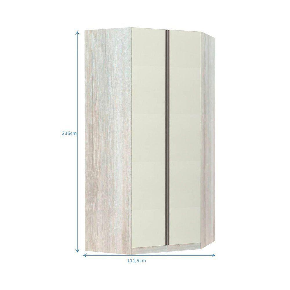 Guarda-roupa Canto 2 Portas Legno Crema Com Kashmir - 2
