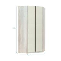 Guarda-roupa Canto 2 Portas Legno Crema Com Kashmir - 2