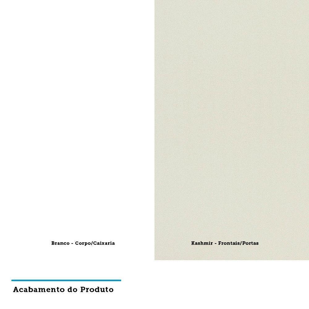 Guarda Roupa 4 Portas 159,2 Cm Bronze Branco Ff Com Kashmir - 2