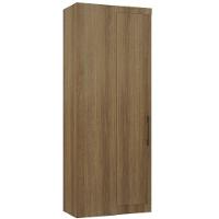 Guarda Roupa De Canto Reto Modulado 90cm 1 Porta Paris Luciane Móveis Avelã Pf Com Avelã Pf - 1