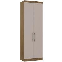 Guarda Roupa Modulado 79cm 2 Portas Paris Luciane Móveis Avelã Pf Com Cinammon Pf