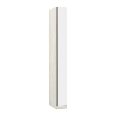 Guarda Roupa Solteiro Prime Plus 1 Porta Bater Legno Crema com Branco Mat