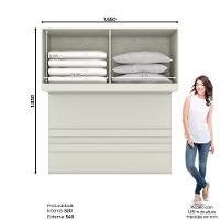 Ponte Casal Modulado 04 Portas Predileto Henn Areia Hp - 7