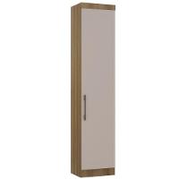 Guarda Roupa Sapateira Modulada 50cm 1 Porta Paris Luciane Móveis Avelã Pf Com Cinammon Pf