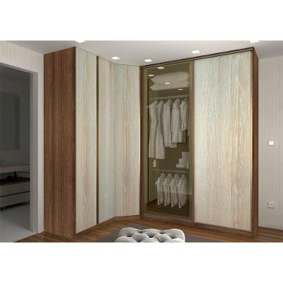 Guarda Roupa Casal De 5 Portas E 6 Gavetas Dourado Com Crema