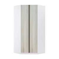 Guarda Roupa Canto 2 Portas 111,9cm Branco Com Legno Crema - 1
