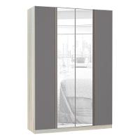 Guarda-roupa 4 Portas 160 Cm Legno Crema Com Cinza Puro - 1